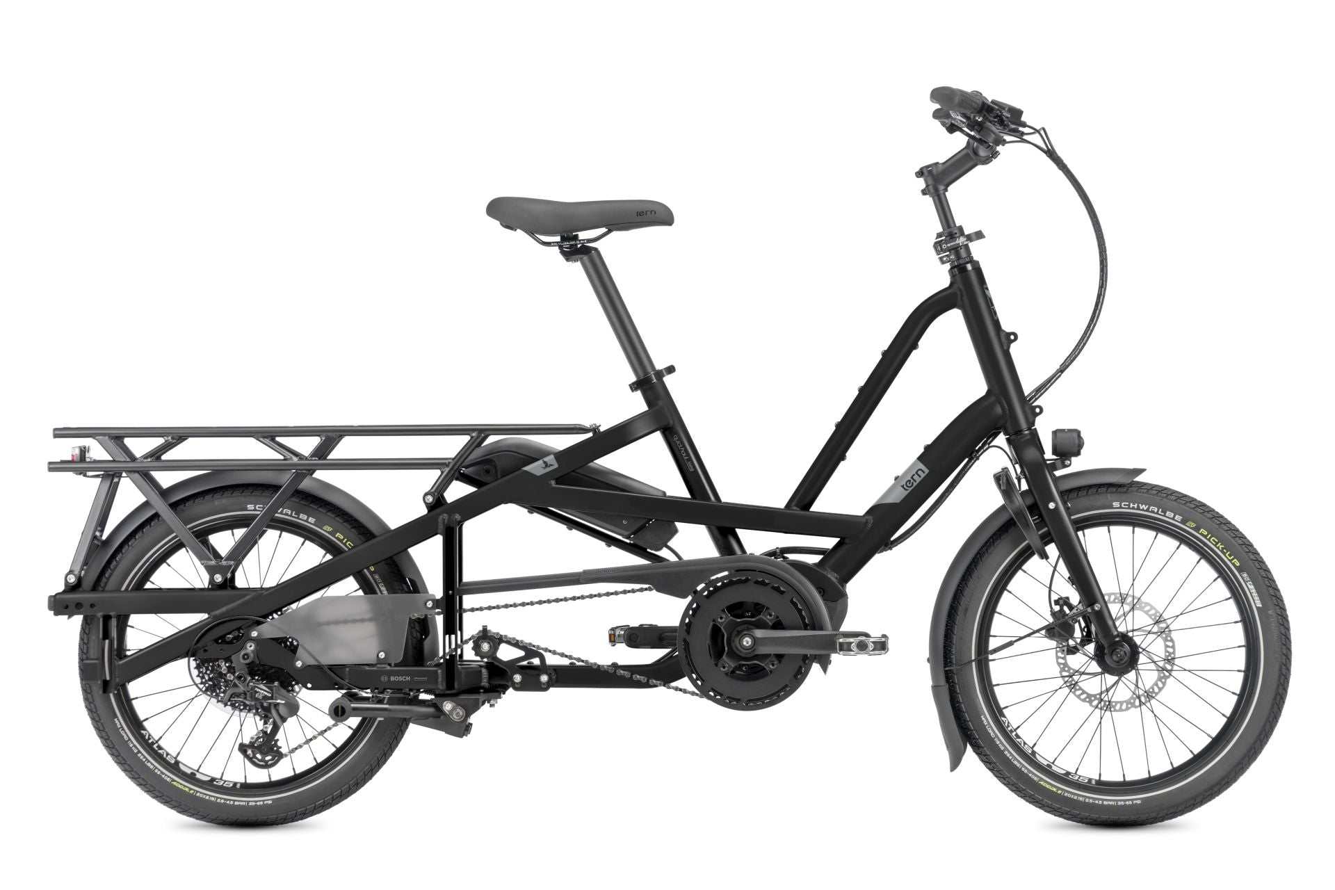 TERN Quick Haul Long D9, Perf Cargo, 500WH, Satinschwarz/Grau