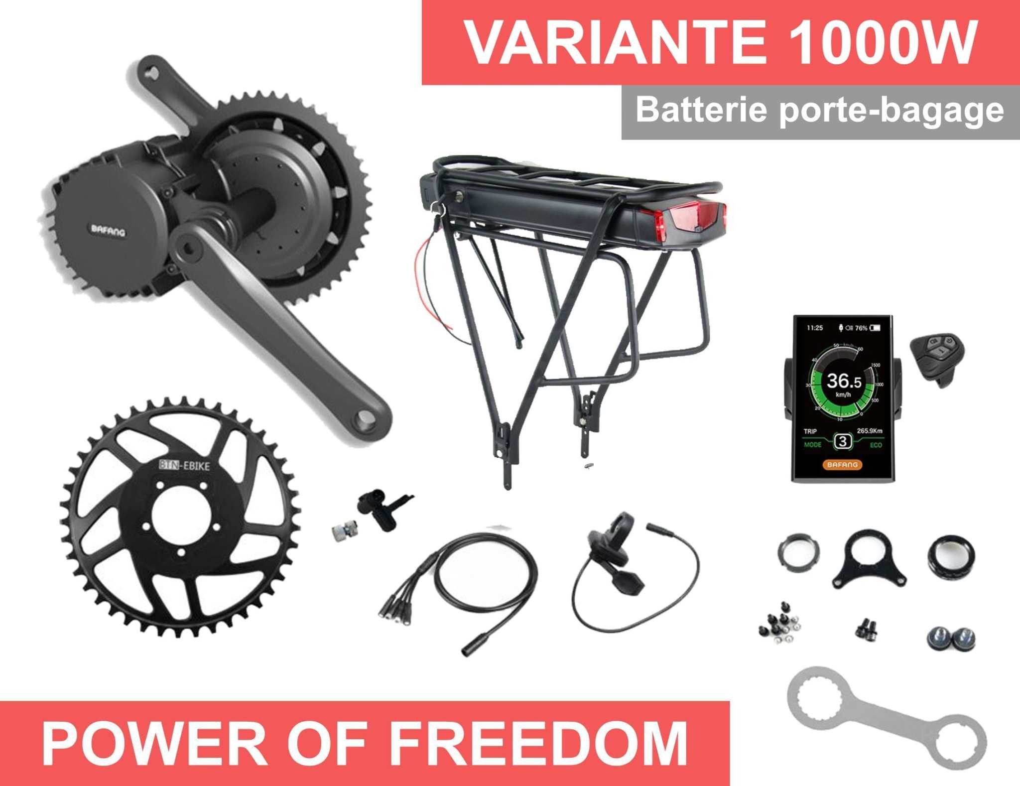 1000w - Kompletter Elektrosatz Bafang