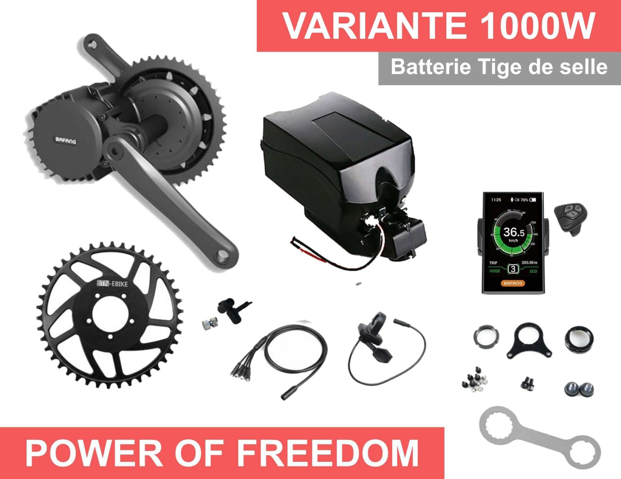 1000w - Kompletter Elektrosatz Bafang