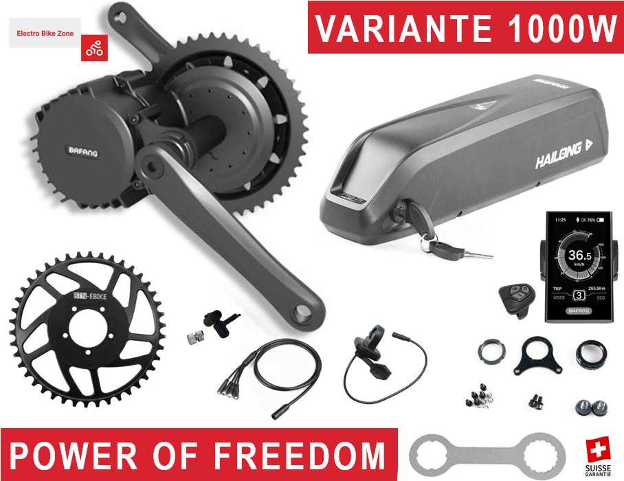 1000w - Kompletter Elektrosatz Bafang