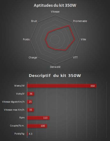 350W - Kompletter Elektrosatz Bafang