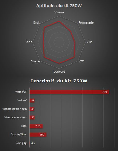 750W - Kompletter Elektrosatz Bafang